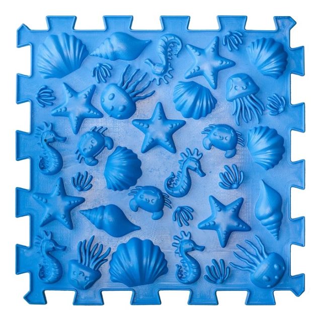 Puzzle "Mix" 6 prvkov - kamienok - Modrá
