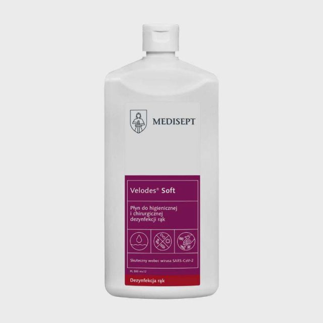 Velodes Soft Medisept – Dezinfekčný prostriedok na ruky na báze alkoholu - 500 ml