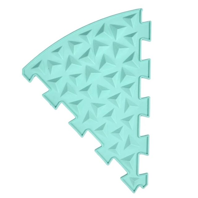 Puzzle Trojuholník Kryštál - Pastelovo zelená