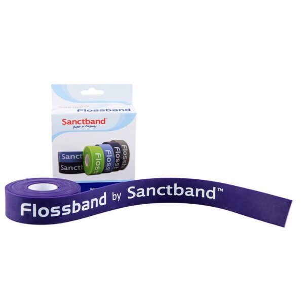 Sanctband Floss Band - rehabilitačná páska - fialová (silný odpor ) - 5 cm x 3,5 m