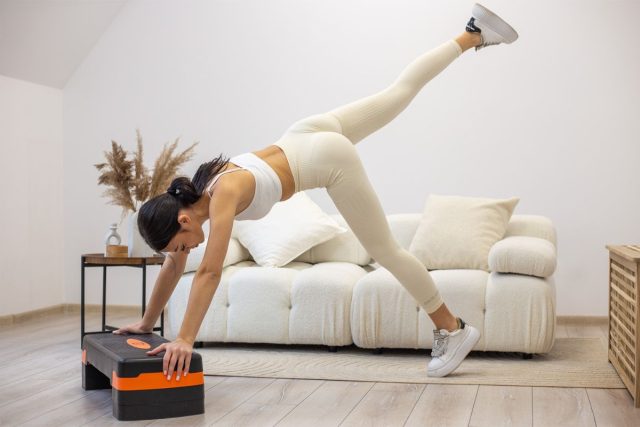 Stepper Line Sport trojstupňový - Modrá