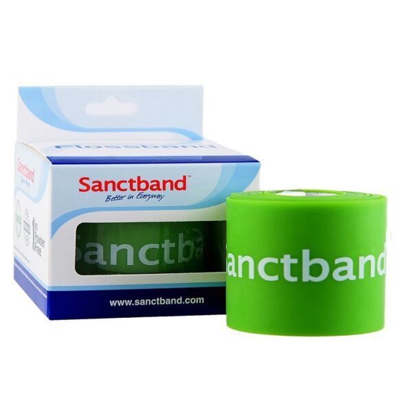 Sanctband Floss Band - rehabilitačná páska - limetková (slabý odpor ) - 5 cm x 3,5 m