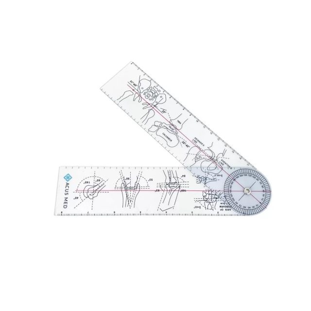 Goniometer transparentný