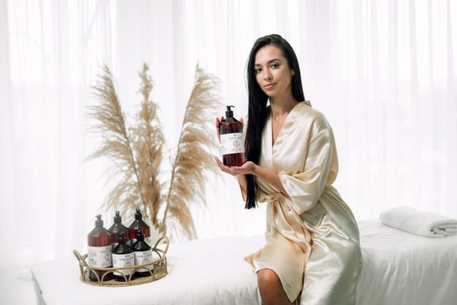 Prírodný vegánsky masážny olej Vcee 1000 ml - rôzne vôňe - 6857/ARG