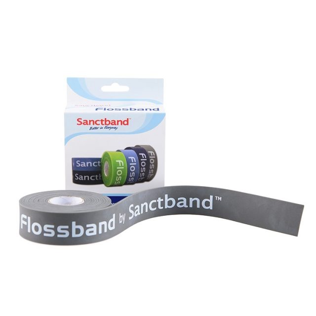 Sanctband Floss Band - rehabilitačná páska - sivá ( veľmi silný odpor ) - 5 cm x 2 m