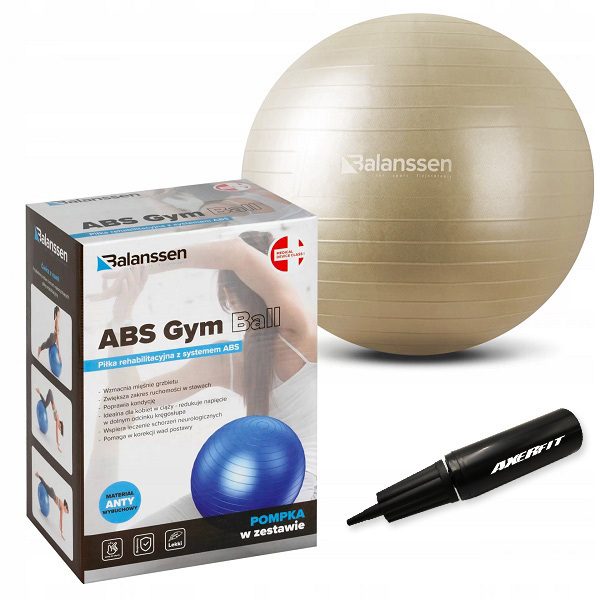 ABS Gym Ball Balanssen fitlopta - rôzne veľkosti - 6977/75