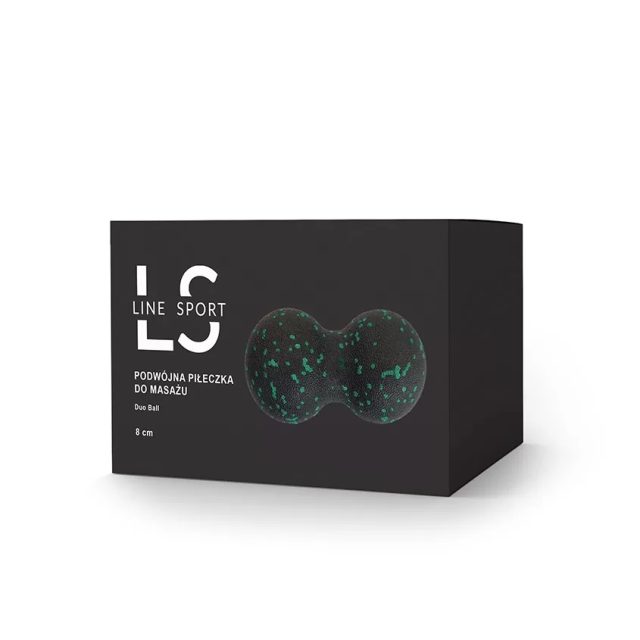 Duoball dvojitá loptička Line Sport Ø 8 cm - Čierno - modrá