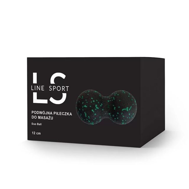 Duoball dvojitá loptička Line Sport Ø 12 cm - Čierno - modrá