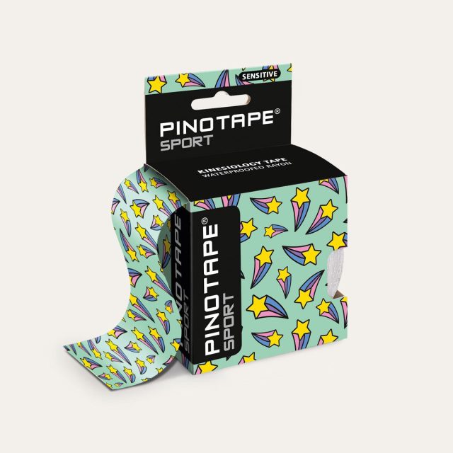 Pino Tape Sensitive – Kineziologický tejp 5 cm x 5 m - Padajúce hviezdy