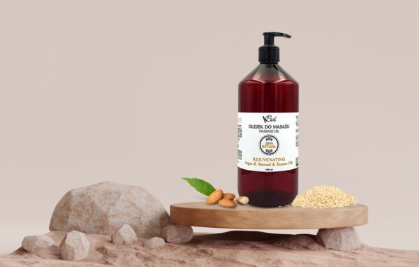 Prírodný vegánsky masážny olej Vcee 1000 ml - rôzne vôňe - 6857/MAK