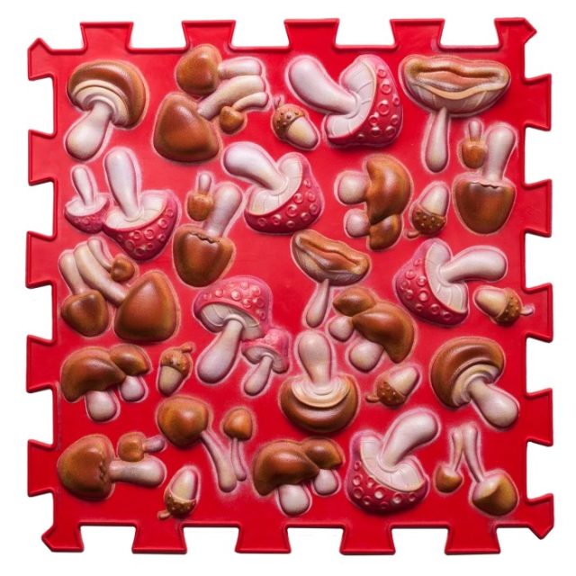 Puzzle - Huby - Červená