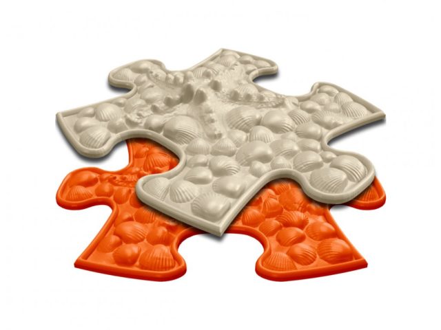 Ortopedická podložka - Hviezdica mini tvrdá - Oranžová
