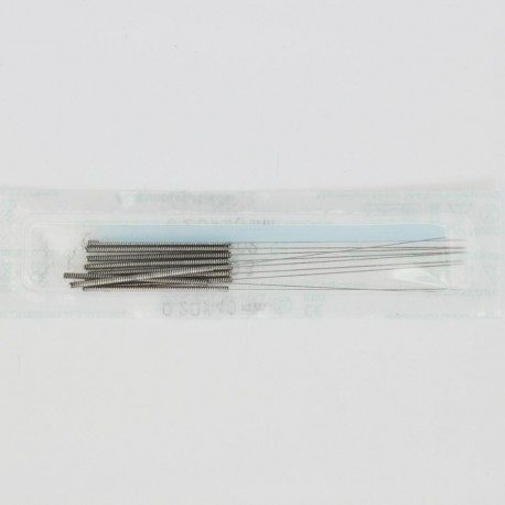 Akupunktúrne ihly - EAKU - oceľová rukoväť - balené v 10 ihliach s vodidlom - 1000 ks. - 8256/0-1