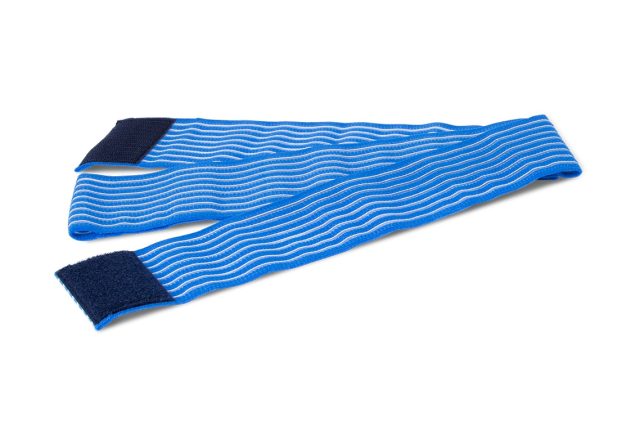 Elastická páska na suchý zips  modrá - pre ľahkú fixáciu elektródy - 43879