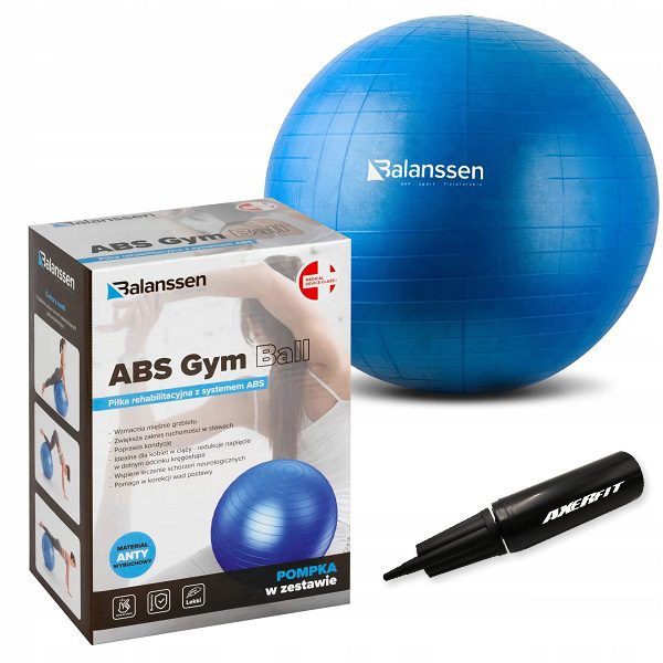 ABS Gym Ball Balanssen fitlopta - rôzne veľkosti - 6977/85