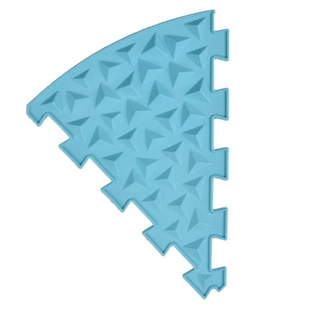 Puzzle Trojuholník Kryštál - Pastelovo modrá