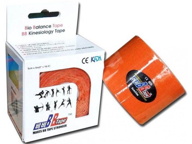 BB Tape - kineziologický tejp 5 cm x 5 m - rôzne farby - Červená