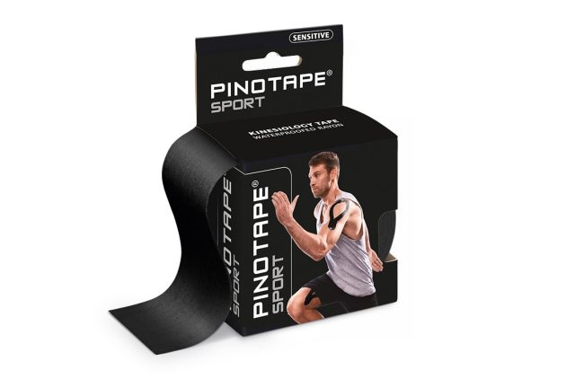 Pino Tape Sensitive – Kineziologický tejp 5 cm x 5 m - Čierna