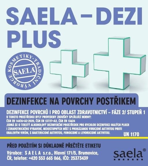 SAELA – Dezinfekcia na povrchy : Dezi Plus - 8472/1L