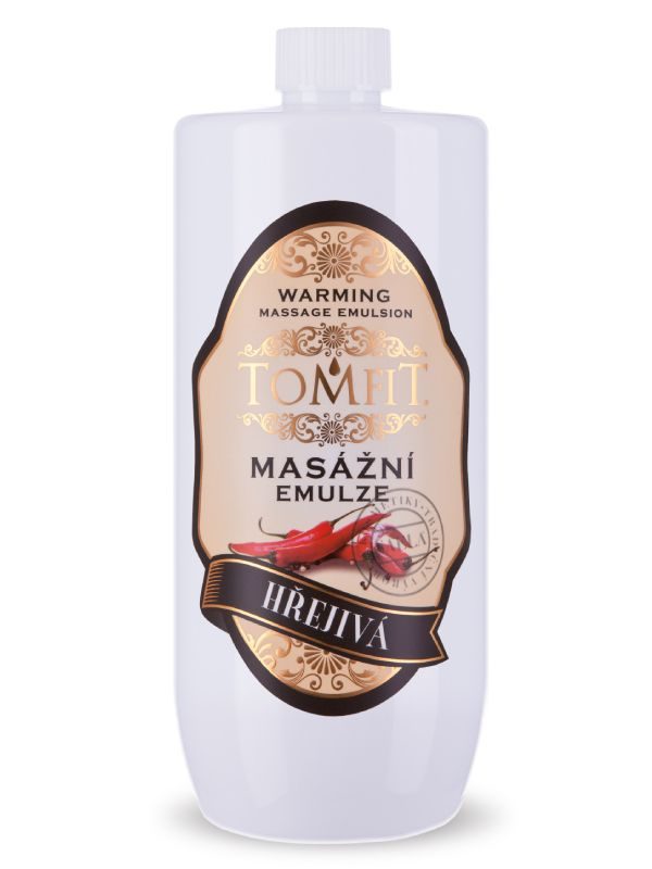 TOMFIT - masážna emulzia HREJIVÁ 1000ml