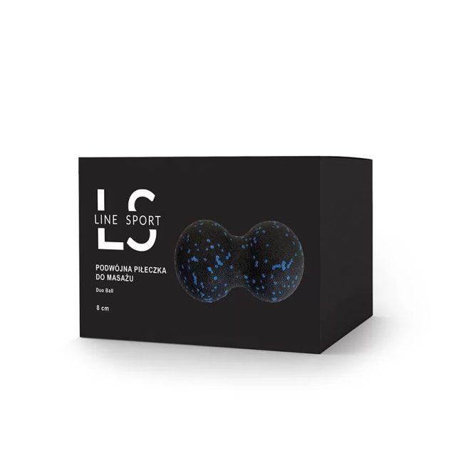 Duoball dvojitá loptička Line Sport Ø 8 cm - Čierno - zelená