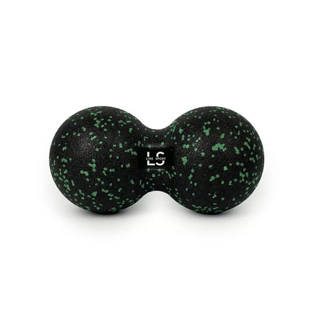 Duoball dvojitá loptička Line Sport Ø 12 cm - Čierno - zelená