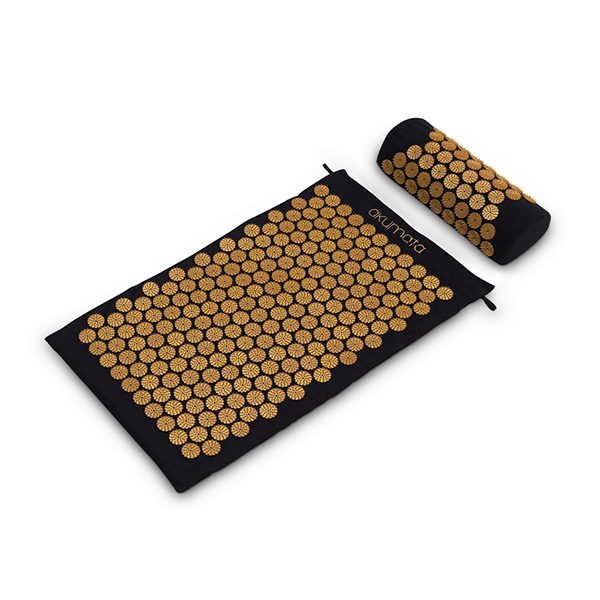 STANDARD AKUMATA - akupresúrna podložka s vankúšom - Čierno- zelená