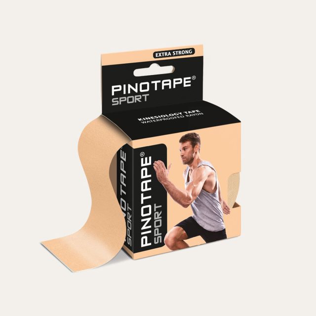 Pino Tape Sport – Kineziologický tejp 5 cm x 5 m - rôzne farby - Hadia koža