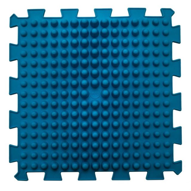 Masážna ortopedická podložka Puzzle "Mix" 9 prvkov - modrá