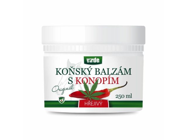 Konský balzam s konopou hrejivý 250 ml